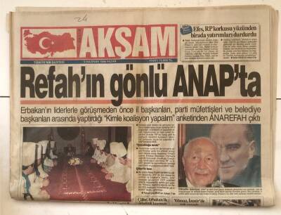 Akşam Gazetesi 9 Haziran 1996 - Ülkeyi 300 Aile Yönetiyor GZ7257 - 1