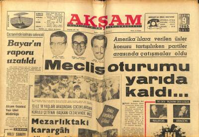 Akşam Gazetesi 9 Kasım 1965 - Ankara Gül Gazinosu Sunar, Büyük Yıldız Zeki Müren GZ97805 - 1