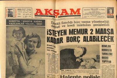 Akşam Gazetesi 9 Mayıs 1962 - İsteyen Memur 2 Maaşa Kadar Borç Alabilecek GZ77195 - 1