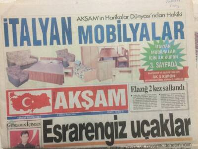 Akşam Gazetesi 9 Nisan 1996 - Hülya Avşar 3 Yıl Sonra Sahnede GZ32921 - 1