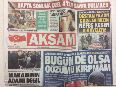 Akşam Gazetesi 9 Nisan 2016 - Destan Yazan Gazilerimizin Nefes Kesen Hikayeleri GZ27617 - 1
