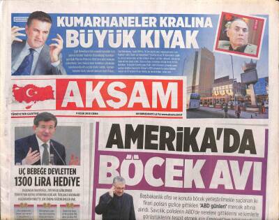 Akşam Gazetesi 9 Ocak 2015 - Efsane Başkan Süleyman Sebaya BKMden Saygı Duruşu GZ106849 - 1