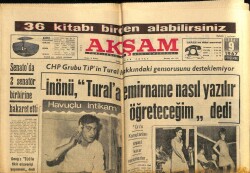 Akşam Gazetesi 9 Şubat 1967 - Boksun Yasak Edilmesi İstendi GZ60596 - 2