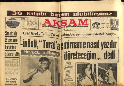 Akşam Gazetesi 9 Şubat 1967 - Boksun Yasak Edilmesi İstendi GZ60596 - 1