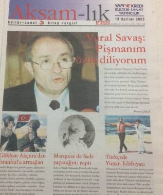 Akşam Gazetesi Akşam - lık Eki 13 Haziran 2003 - Gökhan Akçuradan İstanbula Armağan GZ47237 - 1