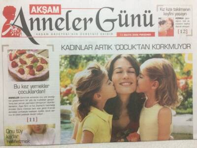 Akşam Gazetesi Anneler Günü Eki 11 Mayıs 2006 - Kadınlar Artık Çocuktan Korkmuyor GZ32698 - 1