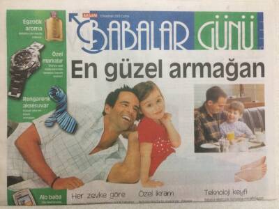 Akşam Gazetesi Babalar Günü Eki 13 Haziran 2003 - Babam Beni Anlıyor GZ34341 - 1