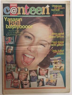 Akşam Gazetesi Canteen Eki - 13 Mart 2000 - Alem Sanal Ama Kitapçı Gerçek ... GZ25412 - 1