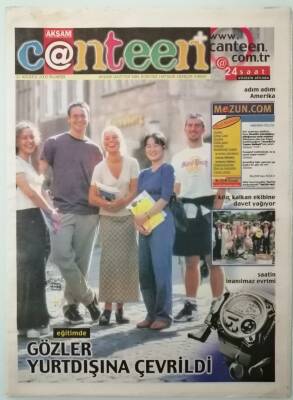 Akşam Gazetesi Canteen Eki 21 Ağustos 2000 Eğitimde Amerika Rüyası -GZ37199 - 1