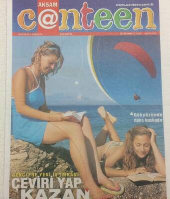 Akşam Gazetesi Canteen Eki 28 Temmuz 2003 - Gençlere Yeni İş İmkanı Çeviri Yap Kazan GZ35652 - 1