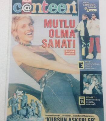 Akşam Gazetesi Canteen Eki - 8 Ocak 2001 - Mutlu Olma Sanatı GZ46826 - 1