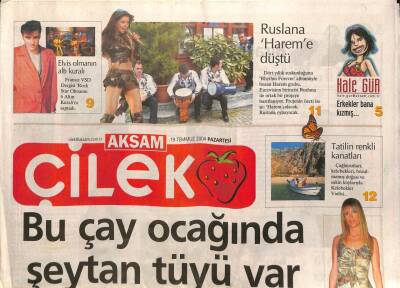 Akşam Gazetesi Çilek Eki 19 Temmuz 2004 - Elvis Olmanın Altı Kuralı GZ113539 - 1