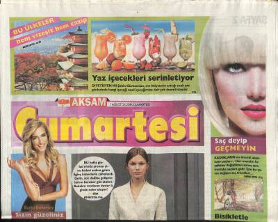 Akşam Gazetesi Cumartesi Eki 1 Ağustos 2015 - Strobingle Işıltılı Güzellik GZ117089 - 1
