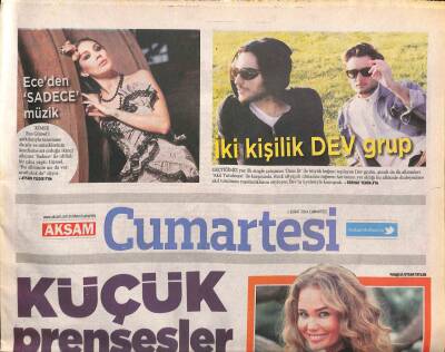 Akşam Gazetesi Cumartesi Eki 1 Şubat 2014 - Ece Gürselden Sadece Müzik GZ105973 - 1