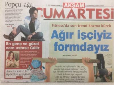 Akşam Gazetesi Cumartesi Eki 13 Mayıs 2006 - Özcan Denizin Hayatındaki Kadın GZ48505 - 1