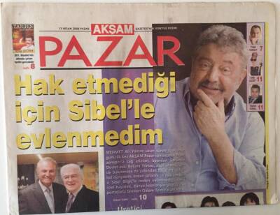 Akşam Gazetesi Cumartesi Eki 13 Nisan 2008 - Mehmet Ali Yılmaz İle Röportaj GZ22097 - 1