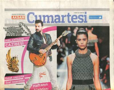 Akşam Gazetesi Cumartesi Eki 14 Mart 2015 - Pırlantanın Cazibesi - Şeyda Coşkun Bana Göre Sadelik Şıklıktır GZ123265 - 1