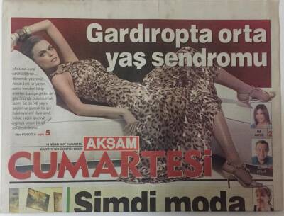 Akşam Gazetesi Cumartesi Eki 14 Nisan 2007 - Şimdi Moda Aşçı Olmak GZ20150 - 1