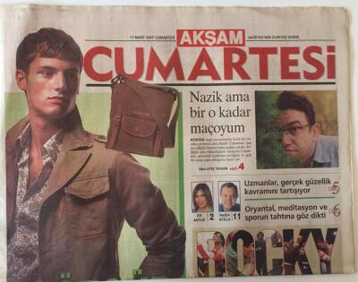 Akşam Gazetesi Cumartesi Eki 17 Mart 2007 - Spartalılar Geliyor , Kadir Çöpdemir İle Röportaj GZ28519 - 1
