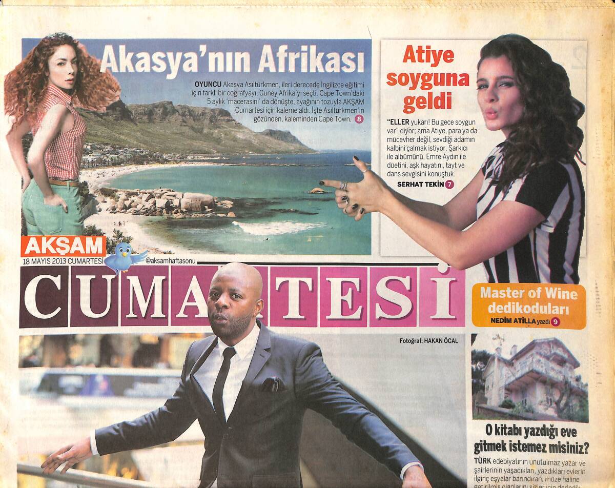 Akşam Gazetesi Cumartesi Eki 18 Mayıs 2013 - Pascal Nouma: Reyhanlı Yerine Futbol Konuşulması Türkiye'nin Ayıbı GZ154754 - 1