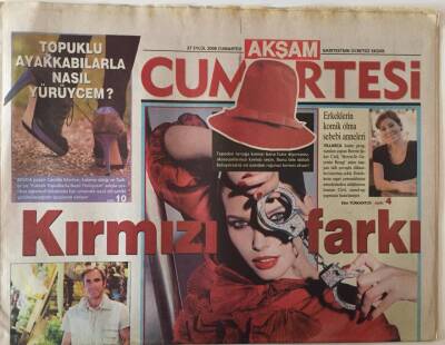 Akşam Gazetesi Cumartesi Eki 27 Eylül 2008 - Erkeklerin Komik Olma Sebebi Anneleri , Kırmızı Farkı GZ28520 - 1