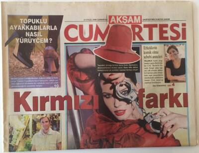 Akşam Gazetesi Cumartesi Eki 27 Eylül 2008 - Kırmızı Farkı GZ22339 - 1