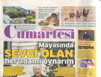 Akşam Gazetesi Cumartesi Eki 29 Ekim 2016 - Galata Kulesinin Kardeşleri GZ109972 - 1