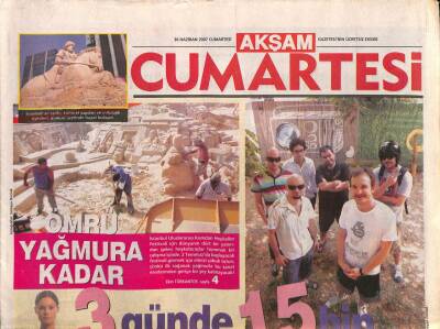 Akşam Gazetesi Cumartesi Eki 30 Haziran 2007 - Niran Ünsal Geçmişi Sildim GZ80029 - 1