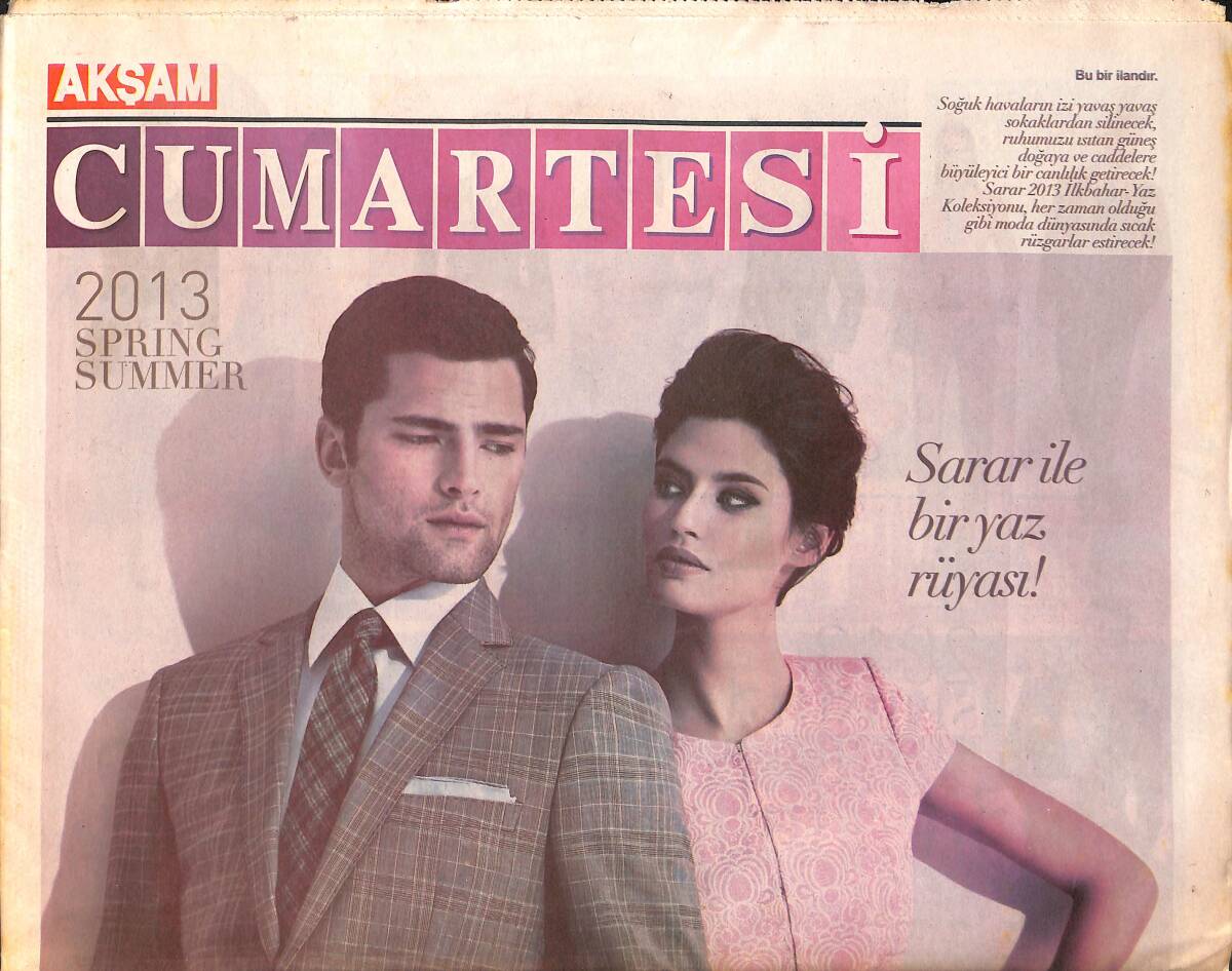 Akşam Gazetesi Cumartesi Eki 30 Mart 2013 GZ158327 - 1