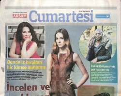 Akşam Gazetesi Cumartesi Eki 4 Ocak 2014 - Pascal Nouma Babamın Osmanlı Tokadı Meşhurdu GZ100401 - 2
