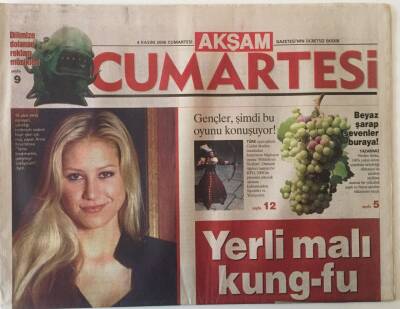 Akşam Gazetesi Cumartesi Eki 5 Kasım 2006 - Yerli Malı Kung-fu GZ22333 - 1