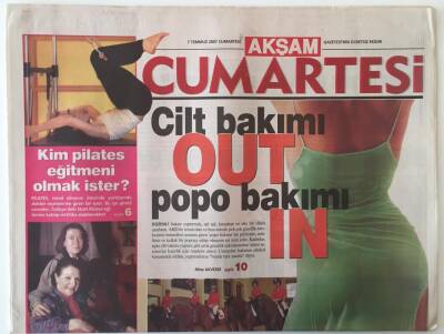 Akşam Gazetesi Cumartesi Eki 7 Temmuz 2007 - Cilt Bakım Out Popo Bakım In , Genç Tasarımcılara Caretta Carettalar GZ20471 - 1