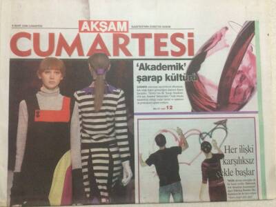 Akşam Gazetesi Cumartesi Eki 8 Mart 2008 - Sokak Modasının Başkenti Londra GZ47232 - 1
