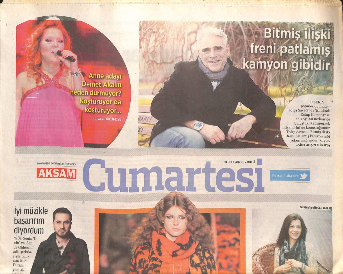 Akşam Gazetesi Cumartesi Postası 28 Ocak 2014 - Anne Adayı Demet Akalın Neden Durmuyor - Paul Walker Ölmedi! GZ136295 - 1