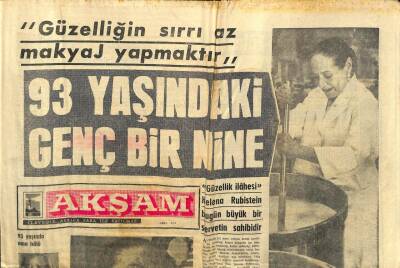 Akşam Gazetesi Eki - Güzellik İlahesi Helena Rubistein Bugün Büyük Bir Servetin Sahibidir GZ102735 - 1