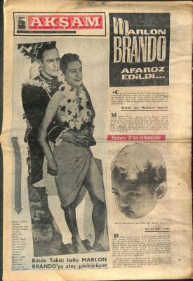 Akşam Gazetesi Eki - Marlon Brando Aforoz Edildi GZ102733 - 1