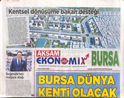 Akşam Gazetesi Ekonomix Eki 31 Ekim 2014 - Bursa Dünya Kentli Olacak GZ105193 - 1