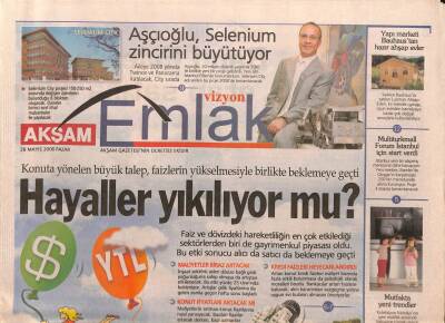 Akşam Gazetesi Emlak Eki 28 Mayıs 2006 - Japon Panasonic Akıllı Eve Geliyor - Kadıköyün Yeni Sakini Yabancılar GZ96894 - 1