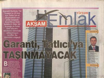 Akşam Gazetesi Emlak Eki 30 Mart 2008 - Emre Çamlıbel Alışveriş Merkezleri İçin Türkiye Cazip GZ96465 - 1