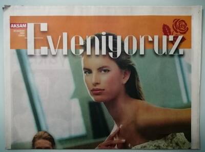 Akşam Gazetesi Evleniyoruz Eki 20 Haziran 2003 Mutlu Telaş -GZ33428 - 1