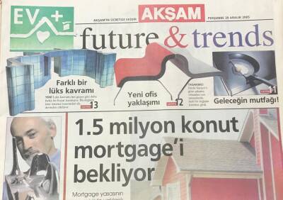 Akşam Gazetesi Future-Trends Eki 29 Aralık 2005- Yeni Lüks Kavramı GZ36544 - 1