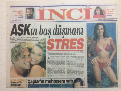 Akşam Gazetesi İnci Eki 1 Eylül 1996 - Aşkın Baş Düşmanı Stres GZ23606 - 1