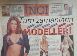 Akşam Gazetesi İnci Eki 1 Şubat 2000-Vazgeçilmez Türk Modeller GZ45678 - 1