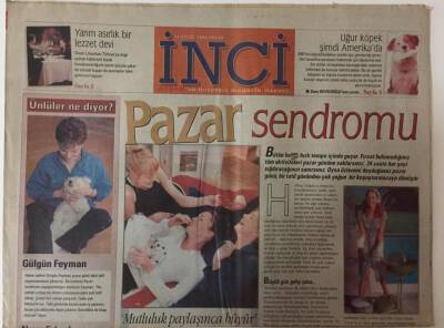 Akşam Gazetesi İnci Eki - 12 Eylül 1999 - Pazar Sendromu GZ25435 - 1