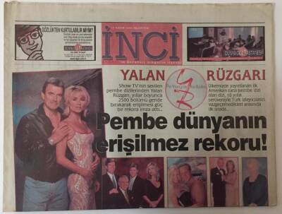 Akşam Gazetesi İnci Eki - 13 Kasım 2000 - Yalan Rüzgarı Pembe Dünyanın Erişilmez Rekoru ... GZ25414 - 1