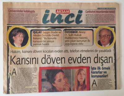 Akşam Gazetesi İnci Eki 15 Haziran 1998 - Karısını Döven Evden Dışarı GZ31288 - 1