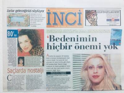 Akşam Gazetesi İnci Eki 15 Ocak 2001 - Elif Karakaş Kask,Bedenimin Hiç Bir Önemi Yok GZ43110 - 1