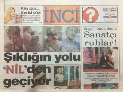 Akşam Gazetesi İnci Eki 2 Ocak 2006 - Engelli Bedenlerde Sanatçı Ruhlar GZ50777 - 1