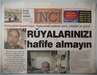 Akşam Gazetesi İnci Eki 2 Şubat 2001 Rüyalarınızı Hafife Almayın -GZ37082 - 1