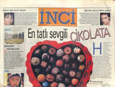 Akşam Gazetesi İnci Eki 22 Nisan 1999 - Türkan Şoray Çikolata Yemekten Büyük Keyif Aldığını Söylüyor GZ113027 - 1